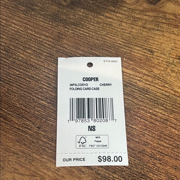 Michael Kors Red Cherry Card Holder - Picture 6 of 7